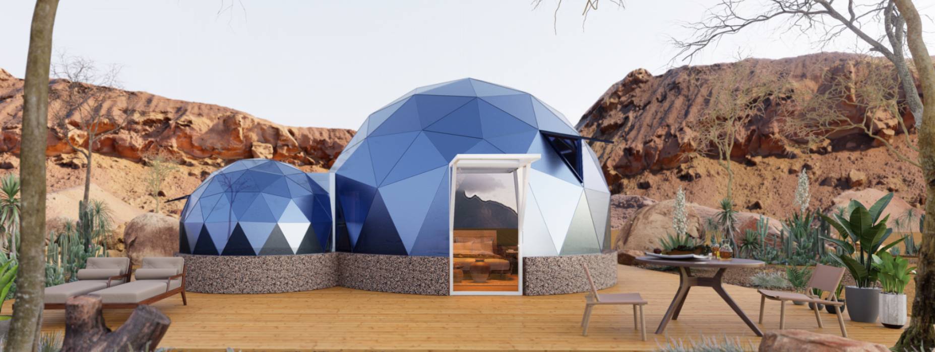 湖口县球形智能光伏玻璃星空房